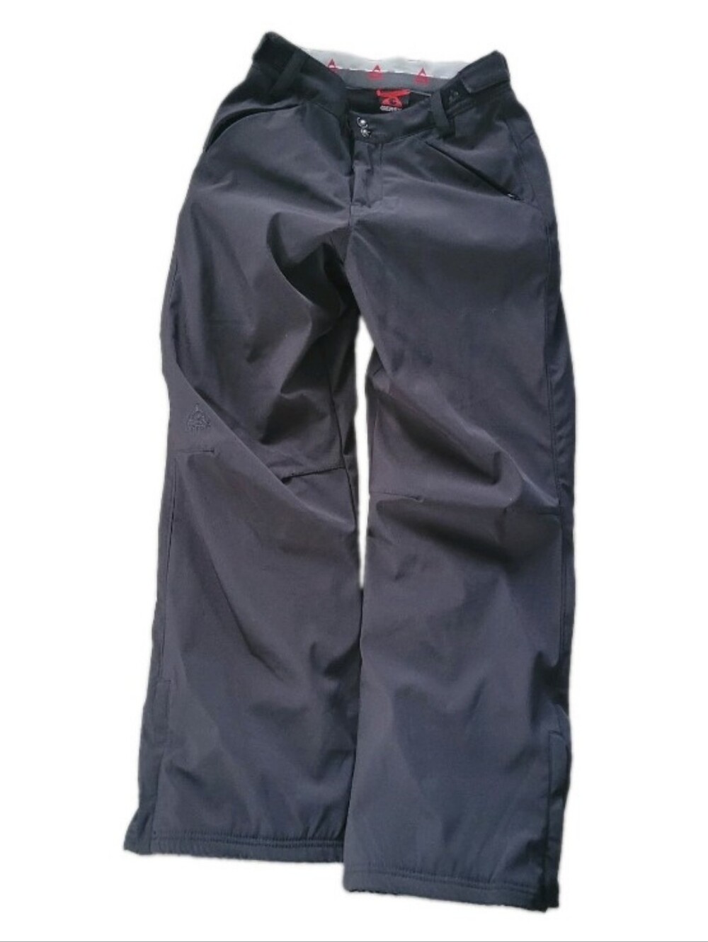 Gerry Women's Snow Pants Black Lined Zip Pocket Stretch Skiing Fleece Lined Sz S